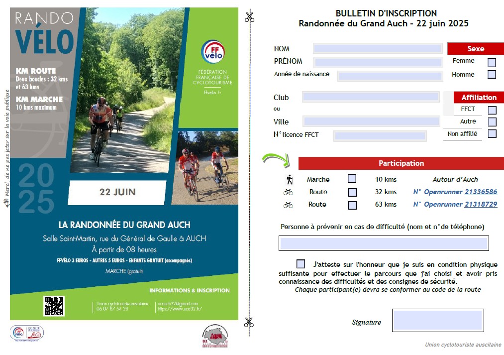 FICHE INSCRIPTION AUCH IMAGE